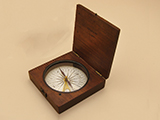 Kemp & Co. combined pocket compass & clinometer in mahogany case circa 1860